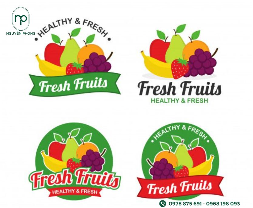 Logo trái cây đẹp ấn tượng